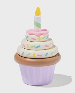 HEMA Cupcake 8x13x8cm hout