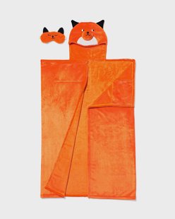 HEMA Snuggle deken en slaapmasker vos