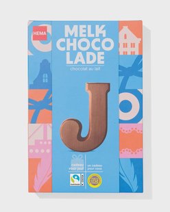 HEMA Chocoladeletter melk J 140g