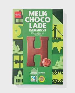 HEMA Chocoladeletter melk hazelnoot H 140g