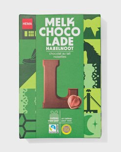 HEMA Chocoladeletter melk hazelnoot L 140g