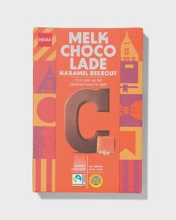 HEMA Chocoladeletter melk karamel zeezout C 135g