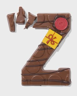 HEMA Handgedecoreerde chocoladeletter melk Z 180g