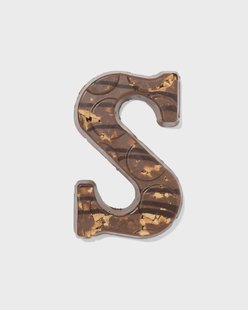 HEMA Chocoladeletter melk stroopwafel zeezout S 125g
