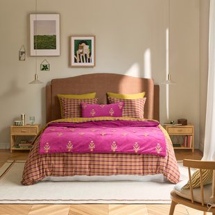 Gematelasseerd dekbed in gerib fluweel Dylis