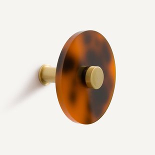 Set van 3 kapstokken in gekleurd acetaat, Paula