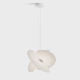 Luceplan Levante LED hanglamp wit Ø60cm 28W - Woonkamer - Designer - Metaal - 1 lamp
