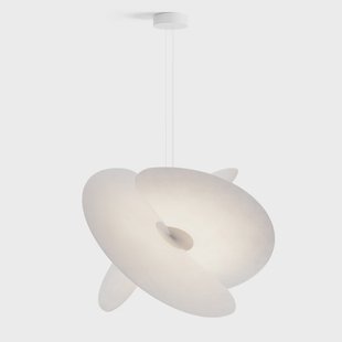 Levante LED hanglamp wit Ø 90 cm 54 W Luceplan - Woonkamer - Designer - Metaal - 1 lamp