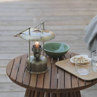 Markslöjd LED-accu-tafelarmatuur Fanos, messing, dimbaar, IP44