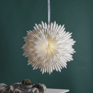 STAR TRADING Stern Ice, wit, papier, Ø 70 cm, zonder fitting