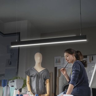 OSRAM LED hanglamp Office line Cuboid zwart 4.000 K dimbaar