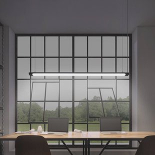 OSRAM LED hanglamp Office line Slab zwart 4.000 K dimbaar