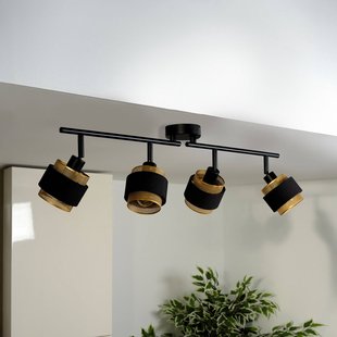 OSRAM plafondlamp Decor Spot Hornet, 4-lamps, zwart/goud