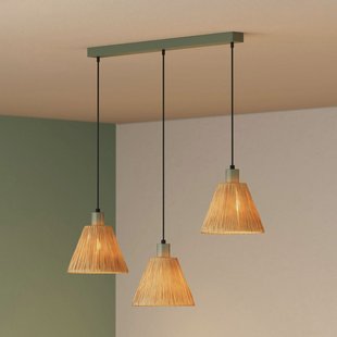 OSRAM hanglamp Decor Raffia, 3-lamps, raffia, naturel