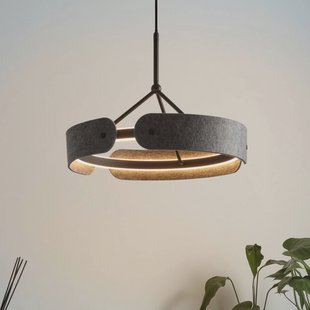 OSRAM LED hanglamp Decor Curve Felt, grijs, vilt, 3.000 K