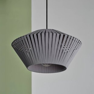 OSRAM hanglamp Decor Stripes Ø 30,5 cm, grijs, textiel, E27