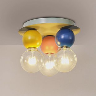 OSRAM plafondlamp Decor Bubble, 3-lamps, staal, kleurrijk, E27