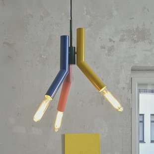 OSRAM hanglamp Decor Straw, 3-lamps, staal, kleurrijk, E27