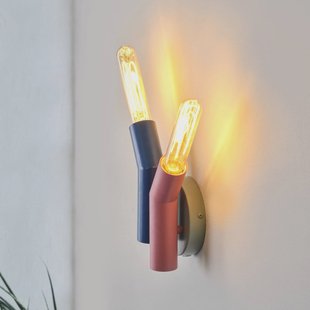 OSRAM wandlamp Decor Straw, 2-lamps, kleurrijk, staal, E27