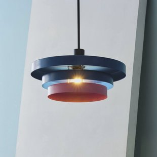 OSRAM hanglamp Decor Layers, blauw/roze, staal, E27