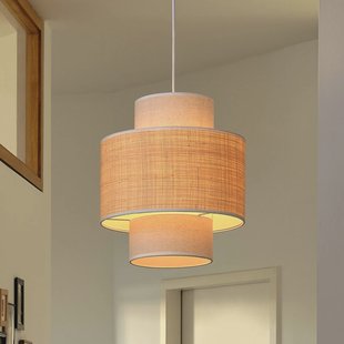 OSRAM hanglamp Decor Wrap Cylinder, beige, raffia, linnen