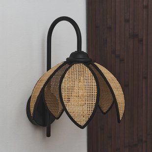 OSRAM wandlamp Decor Rattan Lotus, beige/zwart, E27