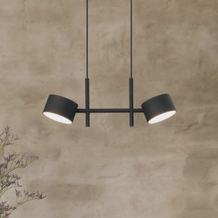 OSRAM LED hanglamp Decor Kyoto, 2-lamps, zwart, dimbaar