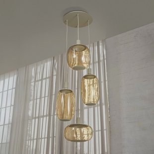 OSRAM hanglamp Decor Needle Plate beige, staal, 4-lamps, E27