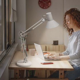 OSRAM LED tafellamp Office Line Desk Retro, wit, 3.000 K