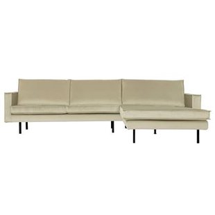 WOOOD Rodeo Chaise Longue Rechts - Polyester - Groen - 85x300x86