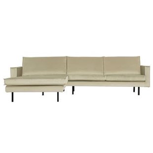 WOOOD Rodeo Chaise Longue Links - Velvet - - Pistache - 85x300x86