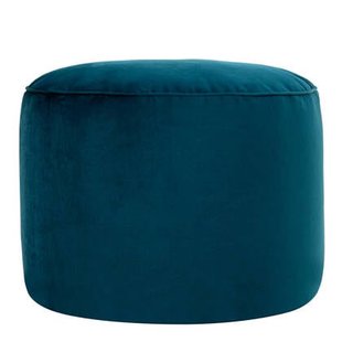 icon Milano XL Poef - Velours - Blauwgroen