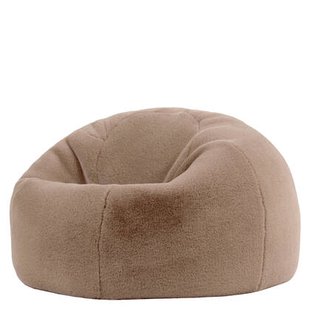 icon Kingston Zitzak - Fluffy Pluche Imitatiebont - Mocha