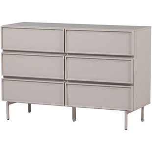 WOOOD Tours Ladekast 6 Lades - Melamine| MDF - Zand - 80x120x42