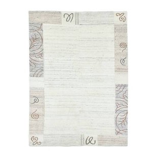 Theko Handgeknoopt wollen tapijt Nakarta 190x290 cm - Beige