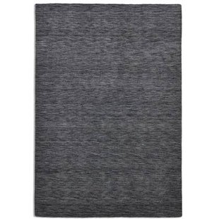 Theko Handgeweven UNI-tapijt Holi 190x250 cm - Donkergrijs