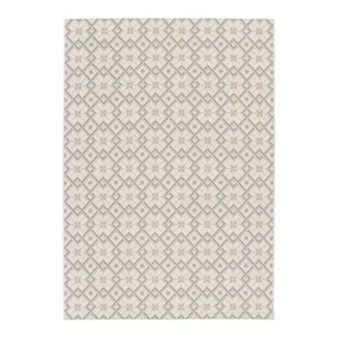 sweeek - Vintage binnen|buiten tapijt, crème, beige en groen