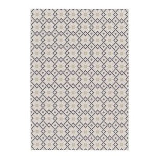 sweeek - Vintage binnen-|buiten tapijt, crème, beige en blauw