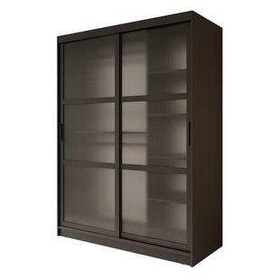 Meubella - Kledingkast Fessaro - Zwart - 150 cm