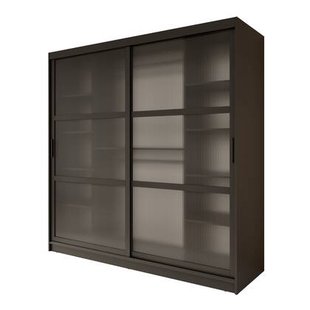 Meubella - Kledingkast Fessaro - Zwart - 200 cm