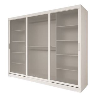 Meubella - Kledingkast Fessaro - Wit - 250 cm