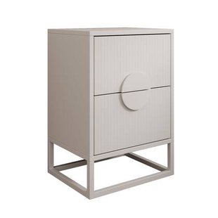 Meubella - Nachtkastje Allegany - Wit - 38 cm