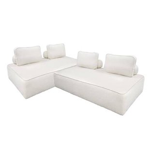 sweeek - Set van 2 fauteuils met elk 2 zitplaatsen voor modulaire bank
