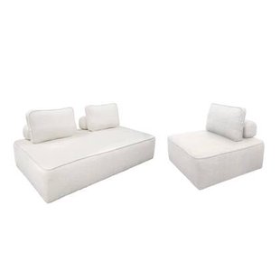 sweeek - Set van fauteuils voor modulaire bank 3 zitplaatsen bouclé