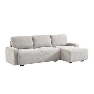 sweeek - Hoekbank rechts 3 zitplaatsen stof