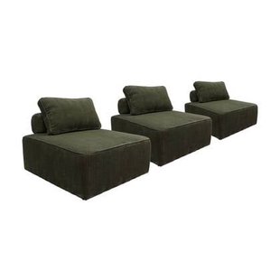 sweeek - Fauteuils corduroy 1 zitplaats (set van 3)