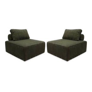 sweeek - Fauteuils corduroy 1 zitplaats (set van 2)