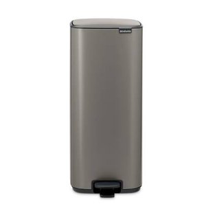 Brabantia Bo Pedaalemmer 30L, kunststof binnenemmer - Platinum