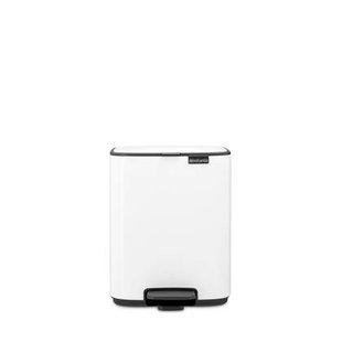 Brabantia Bo Pedaalemmer 7L, kunststof binnenemmer - White