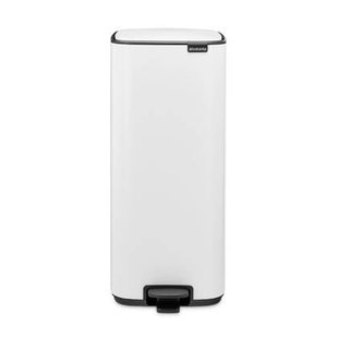 Brabantia Bo Pedaalemmer 30L, kunststof binnenemmer - White